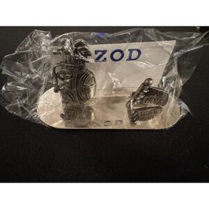 Vintage Izod Business Card Holder‎ Golfer Desk Gift Set New in Box